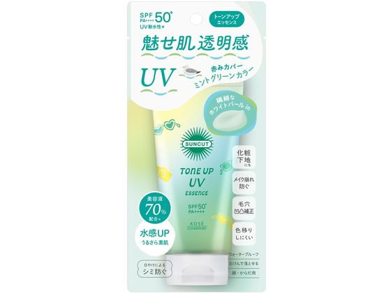 【マラソン限定★2000円クーポン&ポイント2倍】コーセーコスメポート サンカット トーンアップ UVエッセンス ミントグリーン 80g UVカット 日やけ止め サンケア UVケア スキンケア
