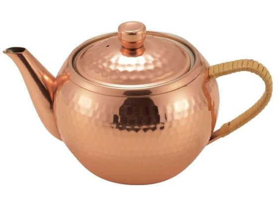 【レビュー投稿で100円OFFクーポン】【メーカー直送】ファミリー・ライフ 日本製 純銅製 後手急須 a34667【代引不可】茶こし付急須 和食器 キッチン テーブル