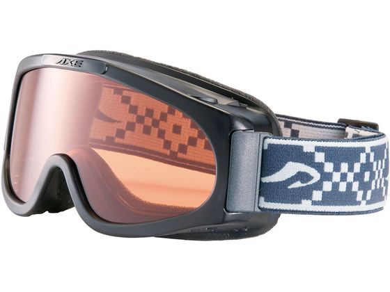 【マラソン限定★ポイント2倍】【お取り寄せ】アックス スノーゴーグル スタンダードレンズ AX220ST-BK