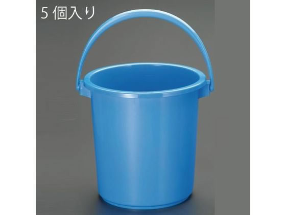 【楽天スーパーSALE限定★ポイント2倍＆2,000円クーポン】【お取り寄せ】エスコ 10.0L ポリバケツ 5個 EA991PE-10 空調用洗浄機 空調用洗浄剤 水道 空調配管用工具 作業用品 工具