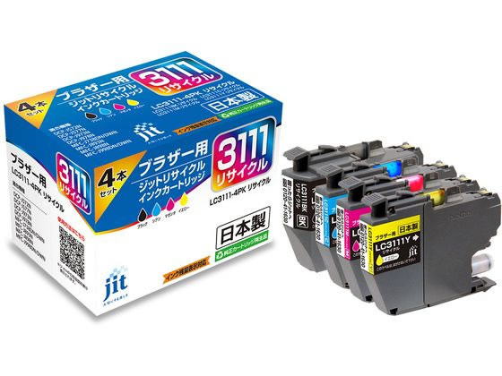 �ڥ�ӥ塼��Ƥ�100��OFF�����ݥ�ۡڤ����󤻡ۥ��å� �֥饶�� LC3111-4PK 4�� �ꥵ�����륤�� JIT-B31114P �֥饶�� brother�ޥ���ѥå� �����ꥫ �ꥵ�����륤�󥯥����ȥ�å� �ȥʡ�
