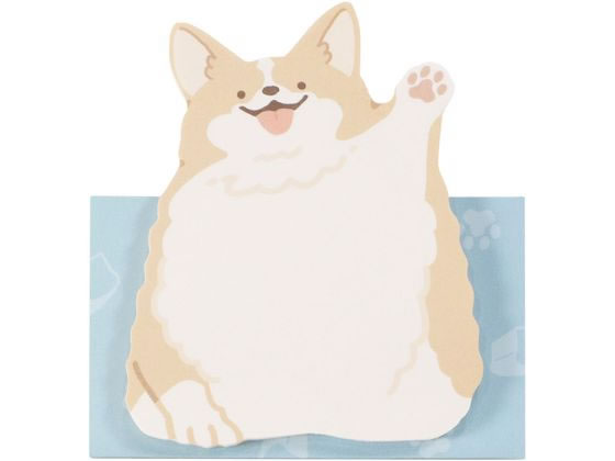 【スーパーSALE限定2,000円クーポン&11日9:59迄ポイント2倍】 クツワ はーい!付箋 コーギー SC242H デザインふせん ふせん インデックス ...