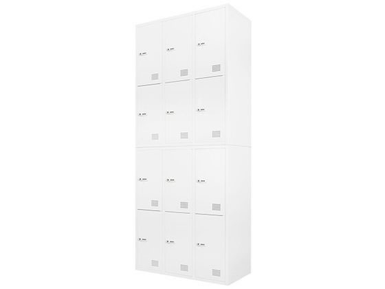 【レビュー投稿で100円OFFクーポン】【メーカー直送】Netforce 6人用ロッカー 2台セット 幅900×奥行400mm WH【代引不可】【お客様組立】スチールロッカー キャビネット オフィス家具