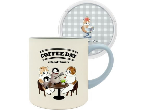 【ブラックフライデー限定★27日9:59迄店内ポイント2倍】【お取り寄せ】東亜金属 モフサンド 蓋付きマグカップ 400mL カフェ 水筒 タンブラー キッチン雑貨