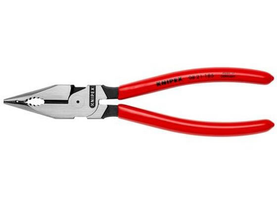 【レビュー投稿で100円OFFクーポン】【お取り寄せ】エスコ ニードルノーズペンチ 185mm カッター付 EA537LB-21 ニッパ プライヤー ペンチ 作...