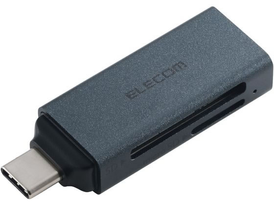 【楽天スーパーSALE限定★ポイント2倍＆2,000円クーポン】【お取り寄せ】エレコム USB-C カードリーダー 2in1高速転送 ブラック MR3C-D20BK カードリーダー バーコードリーダー PC周辺機器 パソコン 家電
