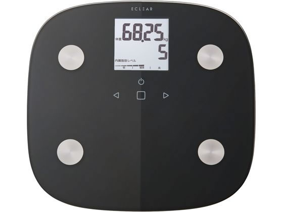 【レビュー投稿で100円OFFクーポン】【お取り寄せ】エレコム 体重計 体組成計 8項目測定 ブラック HCS-FS010BK 体組成計 体重計 ヘルスケア 理美容 セルフケア 健康家電