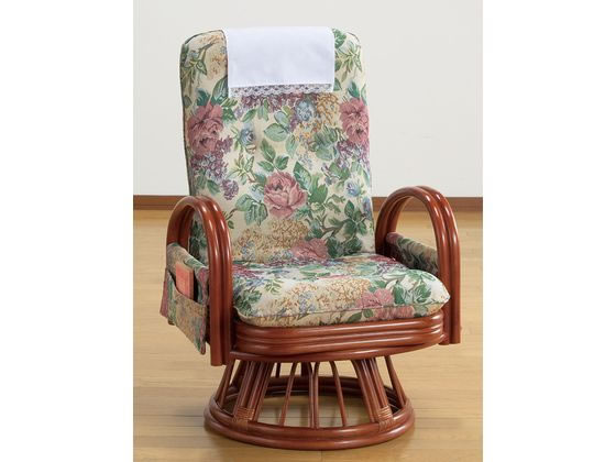 【楽天大感謝祭限定★26日9:59迄ポイント2倍】【メーカー直送】ファミリー・ライフ リクライニングハイバック回転座椅子 ミドルタイプ 04167【代引不可】座椅子 ソファ イス リビング家具 インテリア