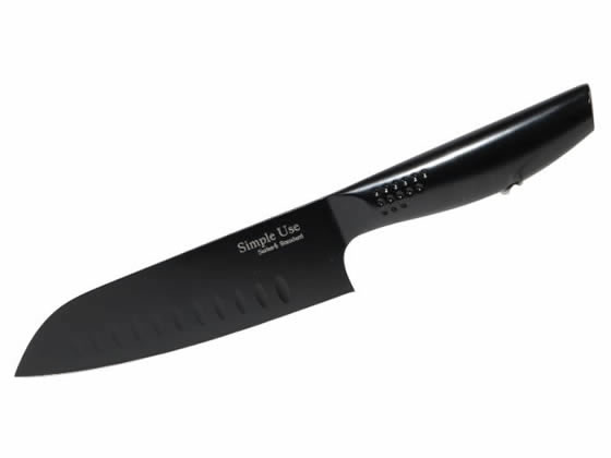【商品説明】切れ味良く、汚れも取れやすい。ふっ素加工で切り離れが良く、お手入れが簡単。【仕様】●サイズ：約幅全長290×奥行45×高さ25mm●重量：約112g●材質：表面加工／ふっ素樹脂加工、刀身／ハイカーボンステンレス鋼、刃の形状／両刃、ハンドル／ステンレス鋼【備考】※メーカーの都合により、パッケージ・仕様等は予告なく変更になる場合がございます。【検索用キーワード】パール金属　パールキンゾク　ぱーるきんぞく　ステンレスふっ素加工ディンプルナイフ　165　F−2463　F2463　ナイフ　包丁　三徳包丁　ステンレス　ステンレスふっ素加工三徳ディンプルナイフ165シリーズ4S　ステンレス　ふっ素加工　三徳ディンプルナイフ165　シリーズ4S　1本　厨房用品　専門包丁　ナイフ　R805MAおしゃれなブラックデザイン