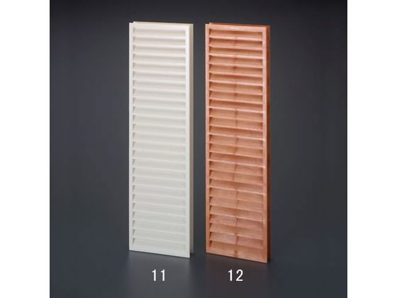 【マラソン限定★ポイント2倍】送料無料【お取り寄せ】エスコ 150x600mm 立型ドア用ガラリ チーク EA997MF-12 電設資材 空調 作業用品 工具