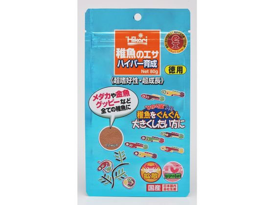 【レビュー投稿で100円OFFクーポン】【お取り寄せ】キョーリン 稚魚のエサ ハイパー育成 80g 淡水魚 熱..