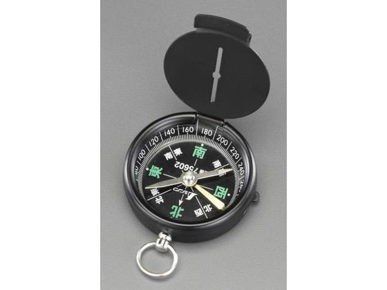 【レビュー投稿で100円OFFクーポン】【お取り寄せ】エスコ 45mm コンパス EA739CB-81 コンパス 方位磁石 測定 作業