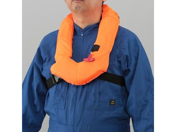 【レビュー投稿で100円OFFクーポン】【お取り寄せ】エスコ フリー ライフベスト 蛍光オレンジ 軽量 EA915DD-21 キャンプ用品 アウトドア 釣り具