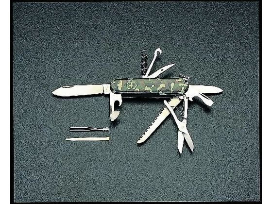 【マラソン限定2,000円クーポン＆11日9:59迄ポイント2倍】【お取り寄せ】エスコ アーミーナイフ カモフラージュ EA916-12 キャンプ用品 アウトドア 釣り具