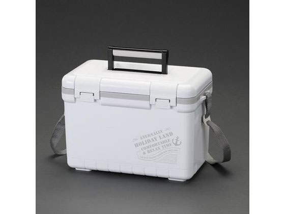 【ブラックフライデー限定★27日9:59迄店内ポイント2倍】【お取り寄せ】エスコ 392x222x271mm 11L クーラーボックス ホワイト EA917AM...