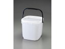 【お取り寄せ】エスコ 5L 角バケツ ふた付 EA991PG-5