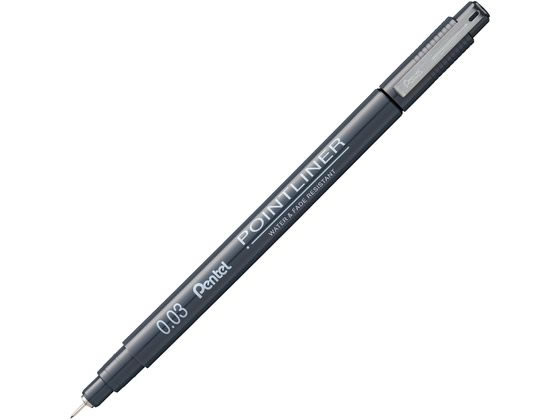 【レビュー投稿で100円OFFクーポン】ぺんてる ミリペン ポイントライナー 0.03mm 黒 S20P-03AD ミリペ..