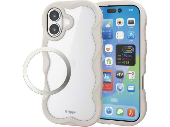 エレコム iPhone17 ケース ウェーブ ベージュ PM-A25AFCWAVEBE スマートフォン用ケース カバー スマートフォン関連品 スマホ タブレット関連品