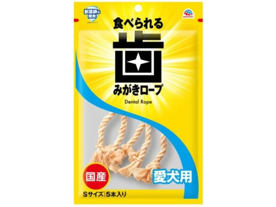 Mature Dog - 【レビュー投稿で100円OFFクーポン】【お取り寄せ】アース・ペット 歯みがきロープ 愛犬 コラーゲン S 5本 おやつ 犬 ペット ドッグフード