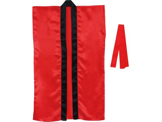 【楽天スーパーSALE限定★ポイント2倍＆2,000円クーポン】【お取り寄せ】アーテック サテンロングハッピ(ハチマキ付) 赤 M 19086 イベント 季節商品 教材 学童