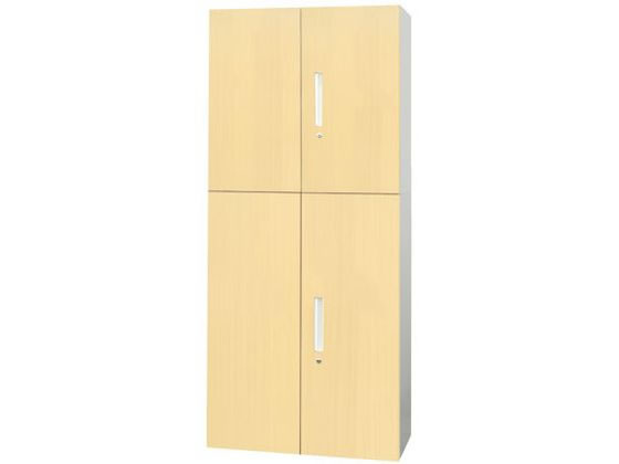 【レビュー投稿で100円OFFクーポン】【メーカー直送】Netforce 両開き書庫+両開き書庫 セット 2×3段 木目 NA【代引不可】【お客様組立】両開き書庫 スチールキャビネット ロッカー オフィス家具