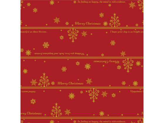 【レビュー投稿で100円OFFクーポン】【お取り寄せ】ササガワ 包装紙10枚ロール ネージュ赤 半才判 49-3625 包装紙 包装 ラッピング