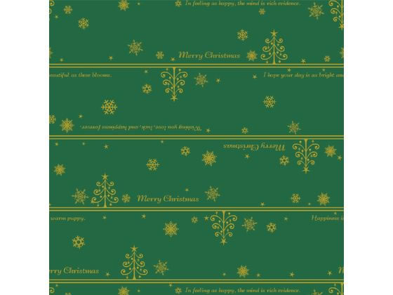 【レビュー投稿で100円OFFクーポン】【お取り寄せ】ササガワ 包装紙10枚ロール ネージュ緑 半才判 49-3626 包装紙 包装 ラッピング