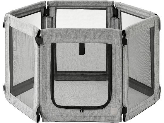【レビュー投稿で100円OFFクーポン】送料無料【お取り寄せ】アイリスオーヤマ 洗える折りたたみペットサークル グレー AOPS-6P サークル 犬 ドッグ用 ペット お散歩 生活グッズ ペットハウス