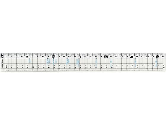 【レビュー投稿で100円OFFクーポン】クツワ サイズカッター定規 31cm KB037 定規 スケール 教材 学童 文具
