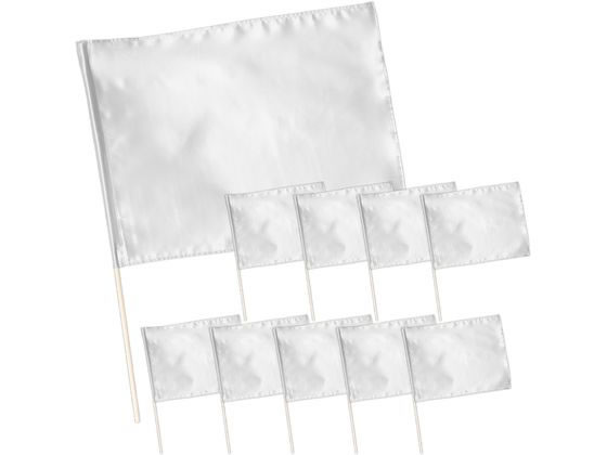 【スーパーSALE限定2,000円クーポン＆11日9:59迄ポイント2倍】 送料無料 【お取り寄せ】アーテック サテン大旗 φ12mm シルバー 10本組 18426 運動会 イベント 季節商品 教材 学童