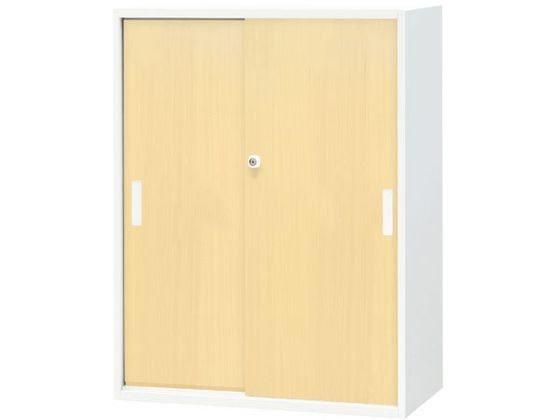 【ブラックフライデー限定★27日9:59迄店内ポイント2倍】【メーカー直送】Netforce イーセンブリー 書庫 3段 スチール シリンダー錠 ナチュラル【代引不可】【お客様組立】引違い書庫 スチールキャビネット ロッカー オフィス家具