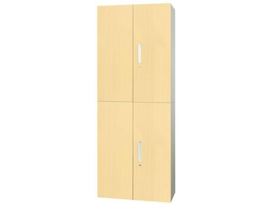 【ブラックフライデー限定★27日9:59迄店内ポイント2倍】【メーカー直送】Netforce イーセンブリー 書庫 2台セット 3段 シリンダー錠 ナチュラル【代引不可】【お客様組立】両開き書庫 スチールキャビネット ロッカー オフィス家具