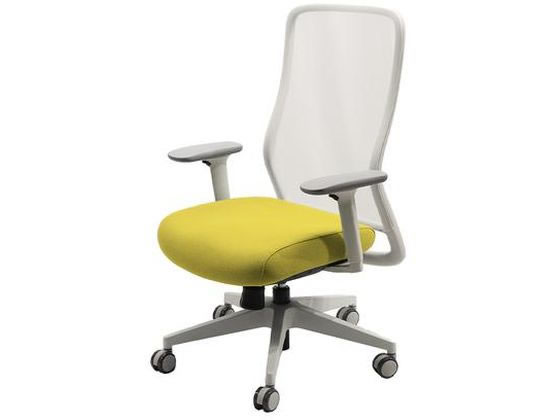 【レビュー投稿で100円OFFクーポン】【メーカー直送】Netforce シースルーチェア 肘付き ホワイトフレ..