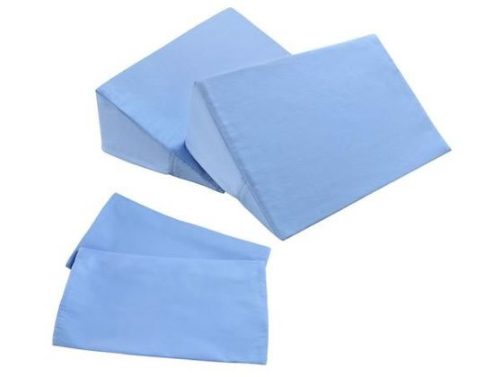 【メーカー直送】Netforce 体位変換クッション+交換用カバー 綿100% ブルー【代引不可】