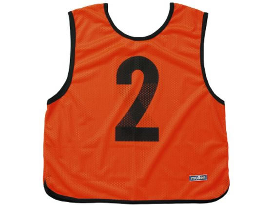 【ブラックフライデー限定★27日9:59迄店内ポイント2倍】【お取り寄せ】モルテン ゲームベスト 蛍光オレンジ 10枚組 GB0113KO