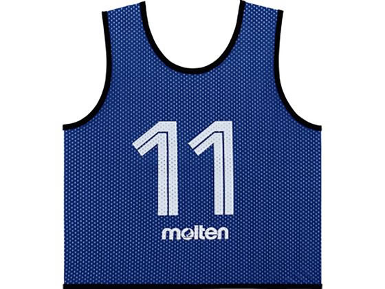 【ブラックフライデー限定★27日9:59迄店内ポイント2倍】【お取り寄せ】モルテン ゲームベストGVジュニア 10枚セット 青 GS0112B