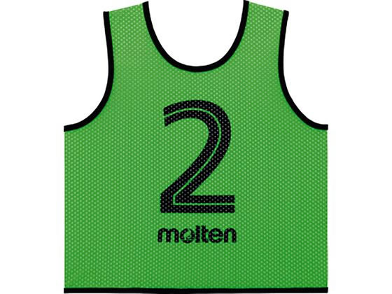 【ブラックフライデー限定★27日9:59迄店内ポイント2倍】【お取り寄せ】モルテン ゲームベストGVジュニア 10枚セット 蛍光グリーン GS0112KG