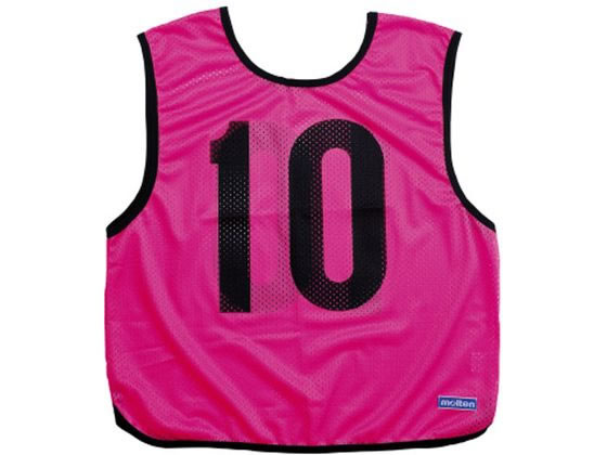 【ブラックフライデー限定★27日9:59迄店内ポイント2倍】【お取り寄せ】モルテン ゲームベストジュニア 蛍光ピンク 10枚組 GB0112PK