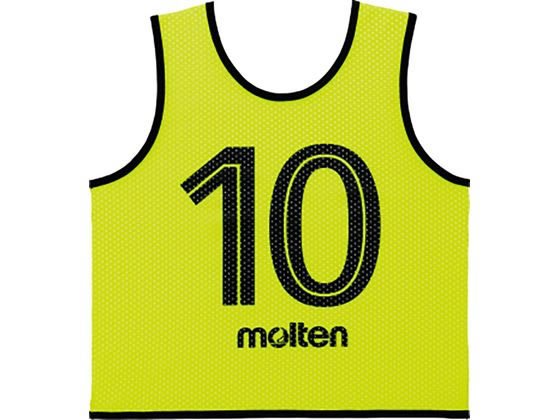 【ブラックフライデー限定★27日9:59迄店内ポイント2倍】【お取り寄せ】モルテン ゲームベストGVジュニア 10枚セット 蛍光イエロー GS0112KL