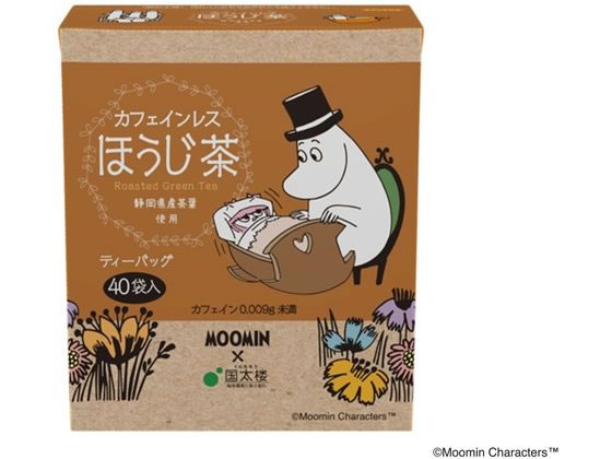 【レビュー投稿で100円OFFクーポン】国太楼 ムーミン カフェインレス ほうじ茶 三角ティーバッグ 40P ティーバッグ ほうじ茶 お茶 飲料