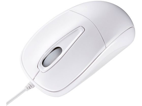 【ポイント2倍★24日20:00～29日9:59迄】サンワサプライ 静音有線光学式マウス ホワイト MA-122HW マウス キーボード 入力機器 パソコン 家電