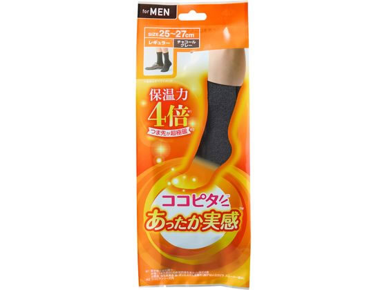 【レビュー投稿で100円OFFクーポン】岡本 あったか実感 レギュラー丈 チャコール紳士 男性用Lサイズ タイツ スパッツ 下着 アンダーウェア