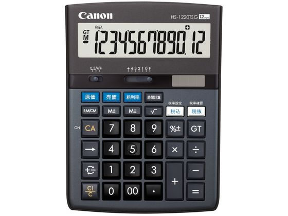 【レビュー投稿で100円OFFクーポン】【お取り寄せ】CANON 電卓 SOB HS-1220TSG 実務電卓 一般 文具