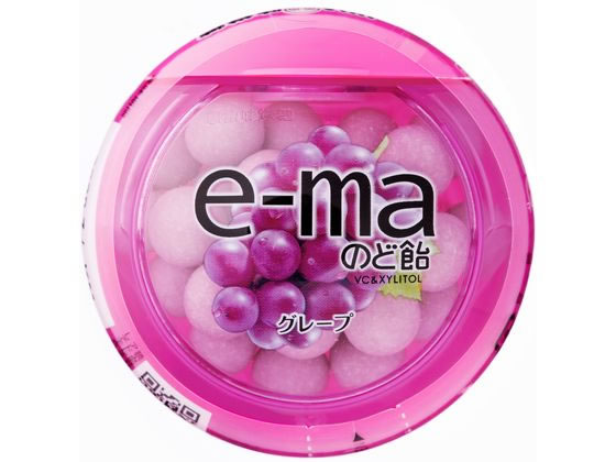 【マラソン限定★ポイント2倍】UHA味覚糖 e-ma のど飴 (容器タイプ) ぶどう のど飴 飴 グミ タブレット お菓子