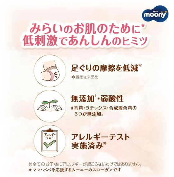 【レビュー投稿で100円OFFクーポン】ユニ・チャーム ムーニー 低刺激であんしん 新生児 60枚 おむつ オムツ おしりふき ベビーケア
