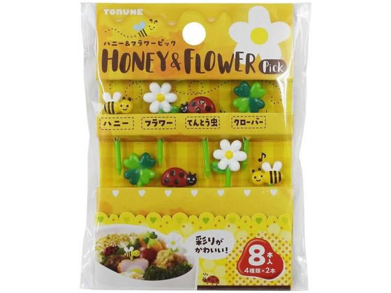 【レビュー投稿で100円OFFクーポン】【お取り寄せ】トルネ ハニー&フラワーピック 8本入 P-3663 お弁当 キッチン雑貨