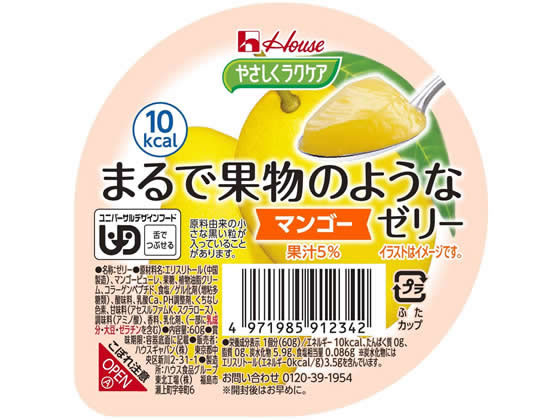 【レビュー投稿で100円OFFクーポン】【お取り寄せ】やさしくラクケア まるで果物のようなゼリー マンゴー 介護食 介護 介助