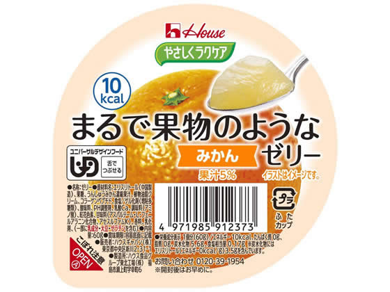 【レビュー投稿で100円OFFクーポン】【お取り寄せ】やさしくラクケア まるで果物のようなゼリー みかん 介護食 介護 介助