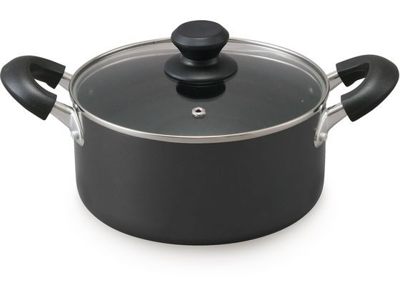 【マラソン限定★2000円クーポン＆ポイント2倍】【お取り寄せ】アイリスオーヤマ ダイヤモンドコート 両手なべ20cm ブラック DIS-P20 両手鍋 外輪鍋 円付鍋 片手鍋 鍋 フライパン 厨房 キッチン