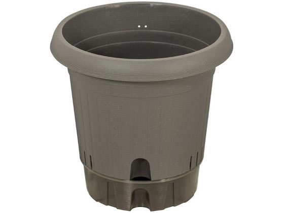 【レビュー投稿で100円OFFクーポン】送料無料【お取り寄せ】LIV PLUS ベストコ 植木鉢 給水式 ポット 360型 グレー プランター 園芸グッズ 園芸 ガーデニング
